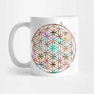 Flower Of Life Watercolor Painting 2 Mug